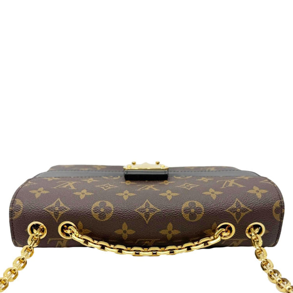LOUIS VUITTON Marceau Monogram Canvas Chain Shoulder Bag Black