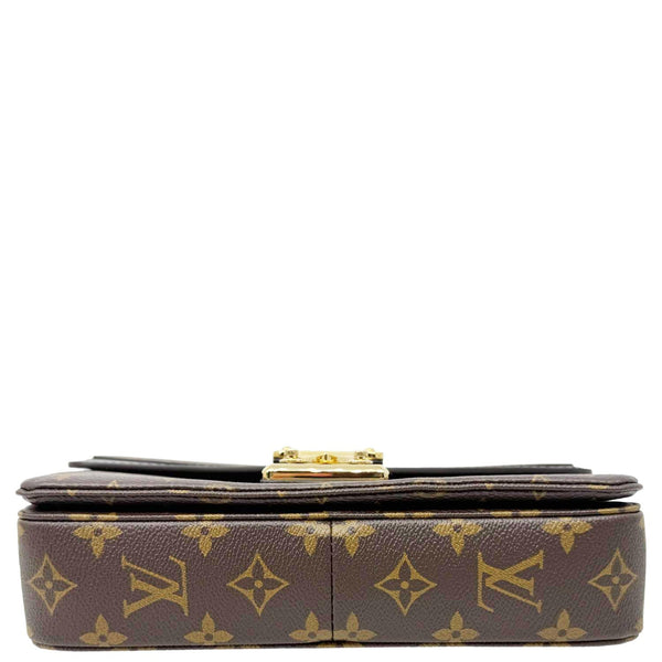 LOUIS VUITTON Marceau Monogram Canvas Chain Shoulder Bag Black