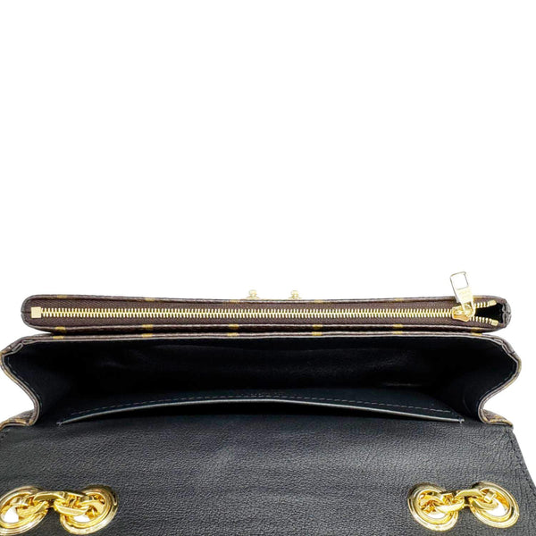 LOUIS VUITTON Marceau Monogram Canvas Chain Shoulder Bag Black