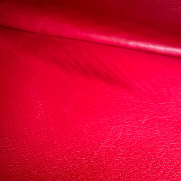 LOUIS VUITTON Capucines BB Python Handle Leather Satchel Bag Red