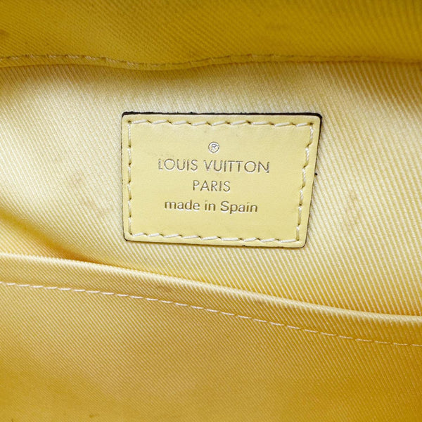 LOUIS VUITTON Saintonge Damier Azur Crossbody Bag White