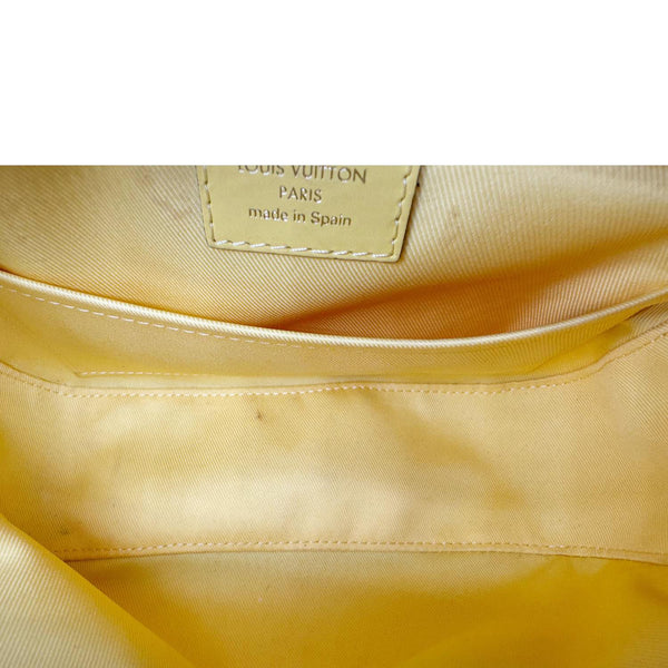 LOUIS VUITTON Saintonge Damier Azur Crossbody Bag White