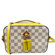 LOUIS VUITTON Saintonge Damier Azur Crossbody Bag White