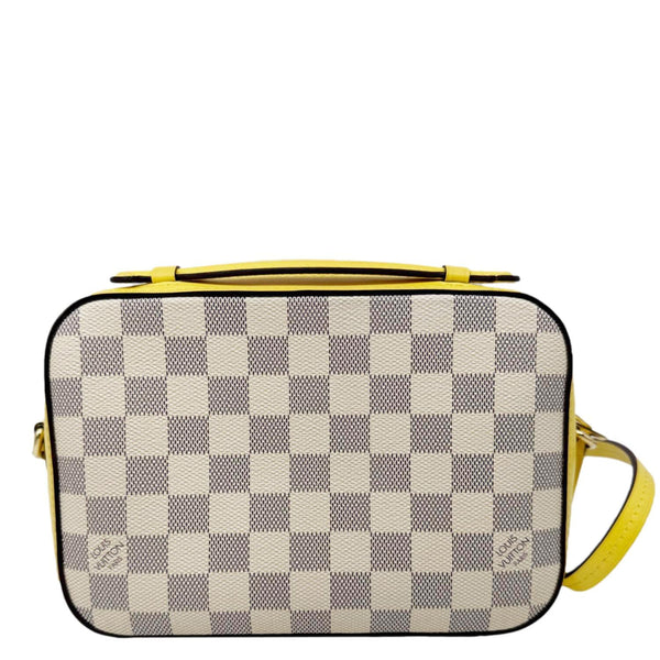 LOUIS VUITTON Saintonge Damier Azur Crossbody Bag White