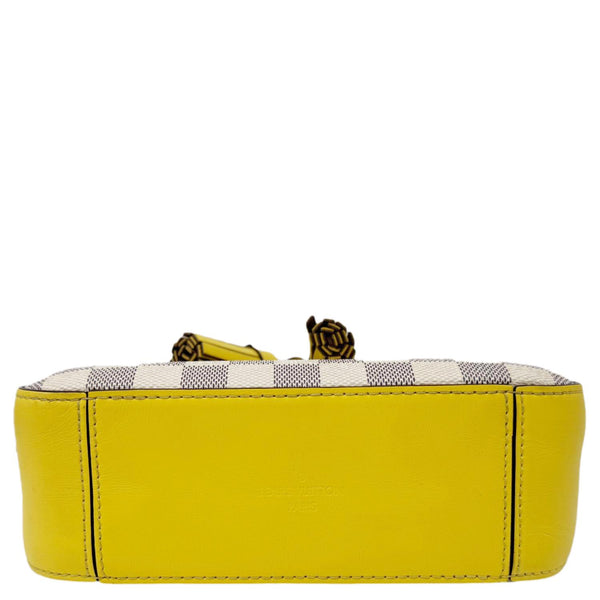 LOUIS VUITTON Saintonge Damier Azur Crossbody Bag White