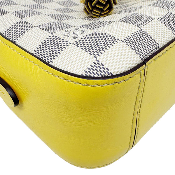 LOUIS VUITTON Saintonge Damier Azur Crossbody Bag White