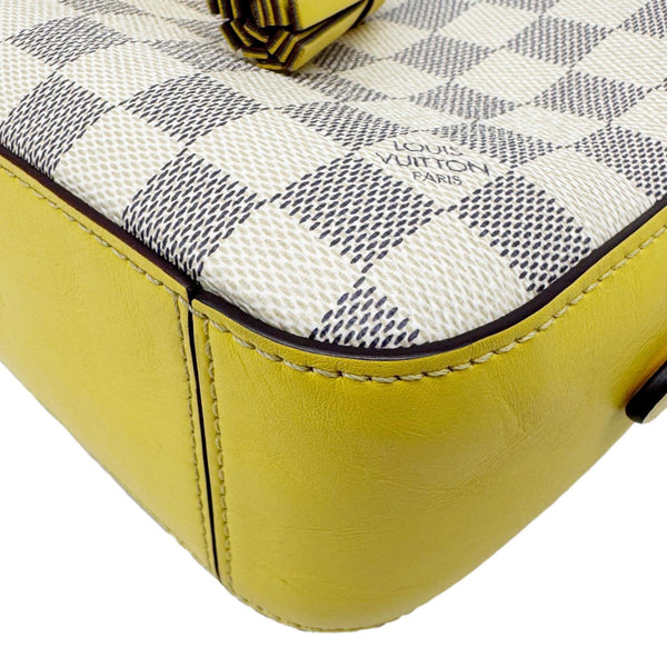LOUIS VUITTON Saintonge Damier Azur Crossbody Bag White