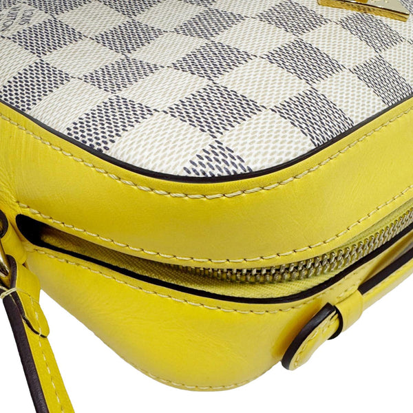 LOUIS VUITTON Saintonge Damier Azur Crossbody Bag White