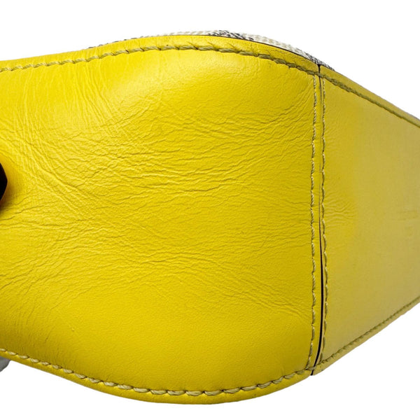 LOUIS VUITTON Saintonge Damier Azur Crossbody Bag White