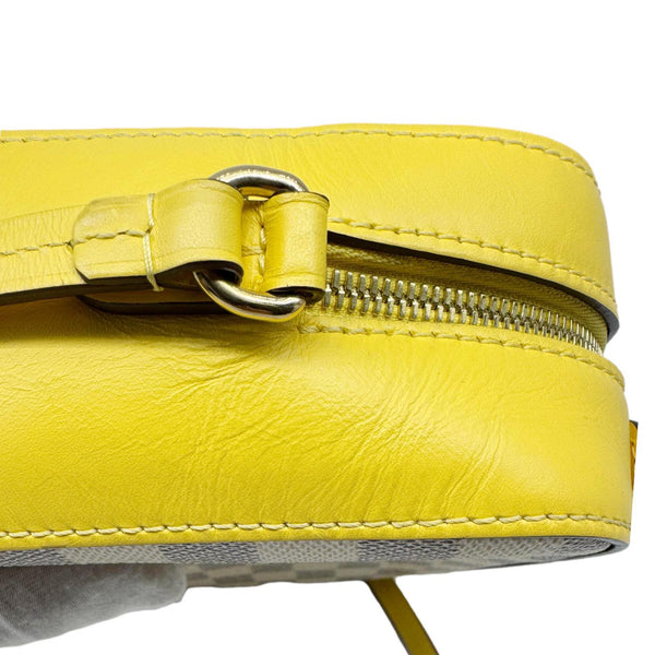 LOUIS VUITTON Saintonge Damier Azur Crossbody Bag White