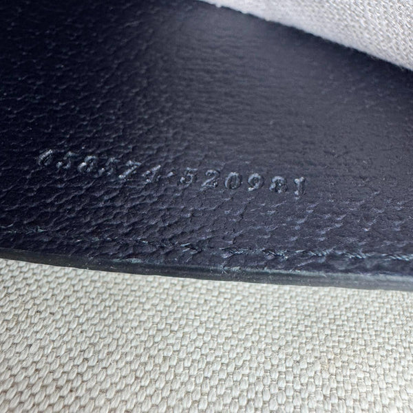 GUCCI Horsebit 1955 Flap Mini Dollar GG Supreme Canvas Shoulder Bag Navy Blue 658574