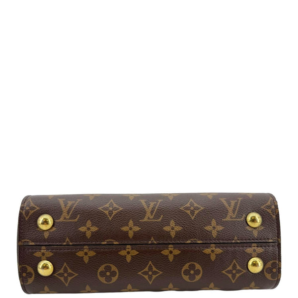 LOUIS VUITTON Cluny BB Monogram Canvas Shoulder Bag Brown