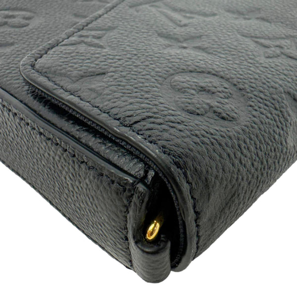 LOUIS VUITTON Felicie Pochette Monogram Empreinte Crossbody Bag Black
