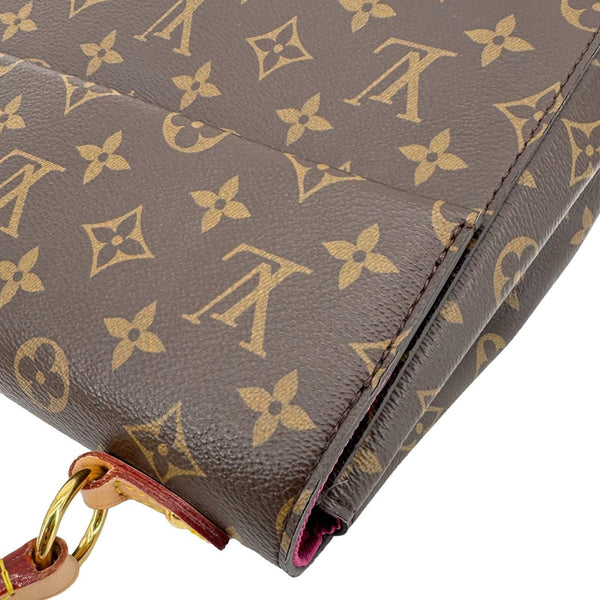 LOUIS VUITTON Cluny BB Monogram Canvas Shoulder Bag Brown
