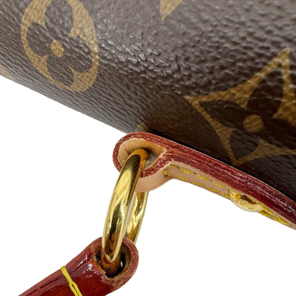 LOUIS VUITTON Cluny BB Monogram Canvas Shoulder Bag Brown