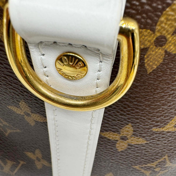 LOUIS VUITTON Speedy 25 Bandouliere LV Match Monogram Canvas Satchel Bag White