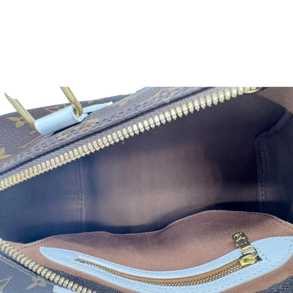 LOUIS VUITTON Speedy 25 Bandouliere LV Match Monogram Canvas Satchel Bag White