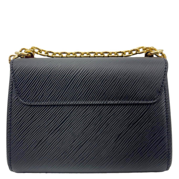 LOUIS VUITTON LV Twist MM Epi Leather Chain Shoulder Bag Black