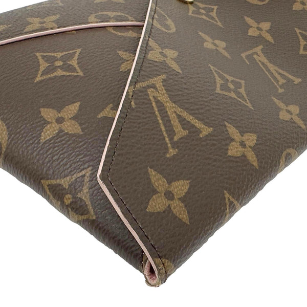 LOUIS VUITTON Kirigami Pochette Large Monogram Canvas Clutch Brown