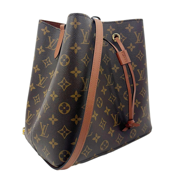 LOUIS VUITTON Neonoe MM Monogram Canvas Shoulder Bag Caramel
