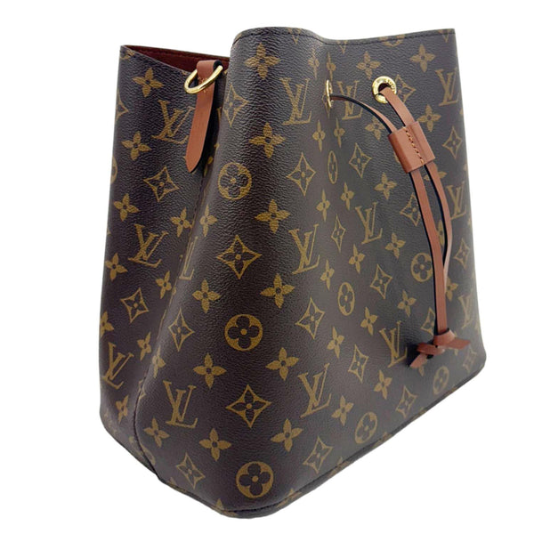 LOUIS VUITTON Neonoe MM Monogram Canvas Shoulder Bag Caramel
