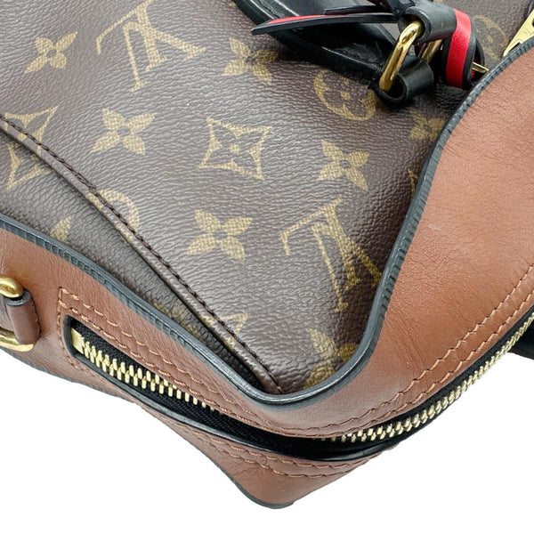 LOUIS VUITTON Tuileries Monogram Canvas Tote Shoulder Bag Brown
