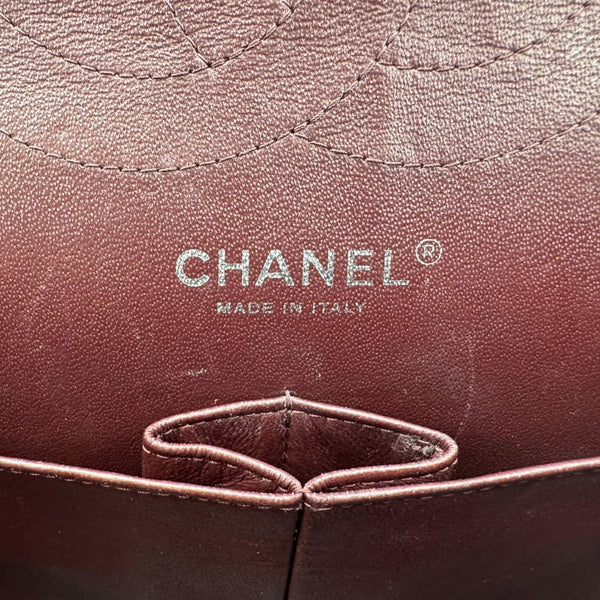 CHANEL Classic Jumbo Double Flap Quilted Caviar Leather Shoulder Bag Black