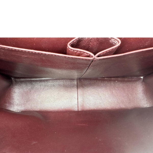 CHANEL Classic Jumbo Double Flap Quilted Caviar Leather Shoulder Bag Black