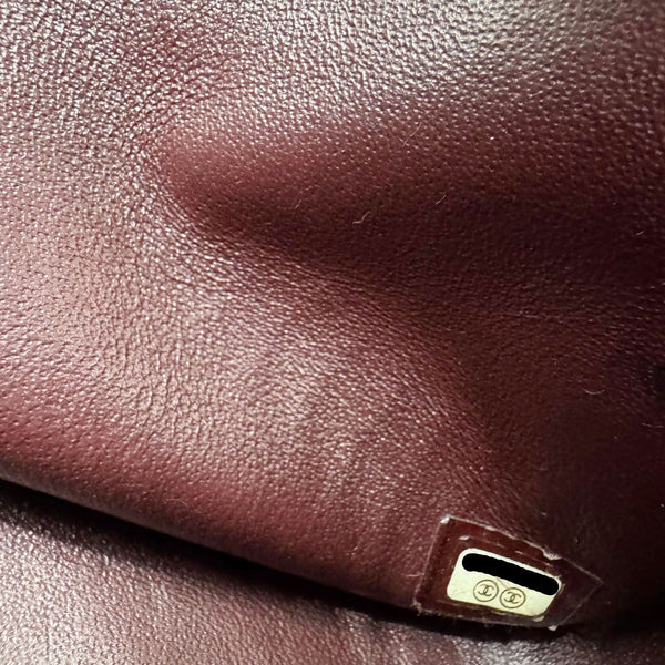 CHANEL Classic Jumbo Double Flap Quilted Caviar Leather Shoulder Bag Black