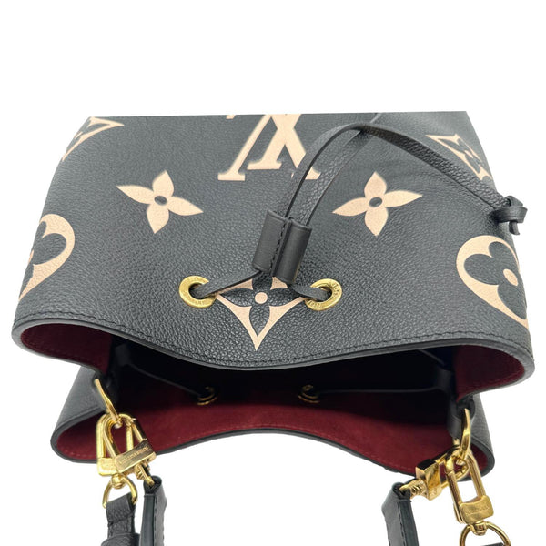 LOUIS VUITTON Neonoe MM Giant Empreinte Leather Shoulder Bag Bicolor