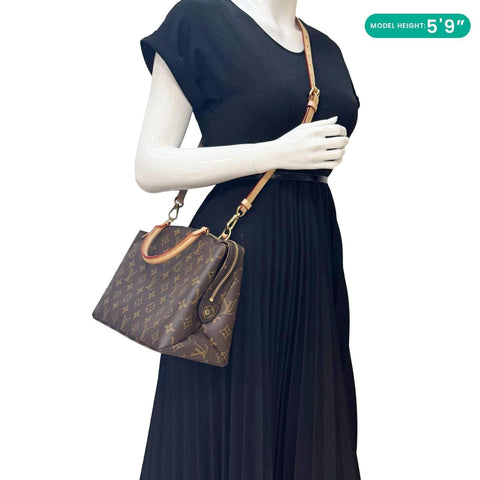 Louis Vuitton Petit Palais Brown Monogram Canvas Shoulder Bag - Model Wearing