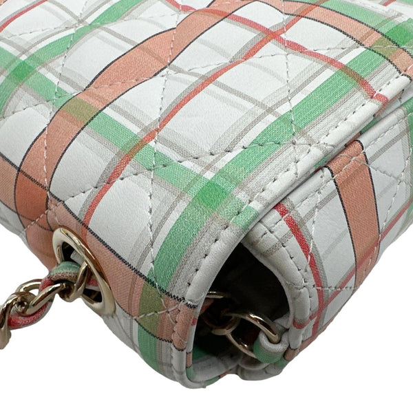 CHANEL Classic Rectangular Flap Mini Leather Crossbody Bag White