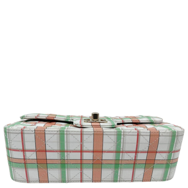 CHANEL Classic Rectangular Flap Mini Leather Crossbody Bag White