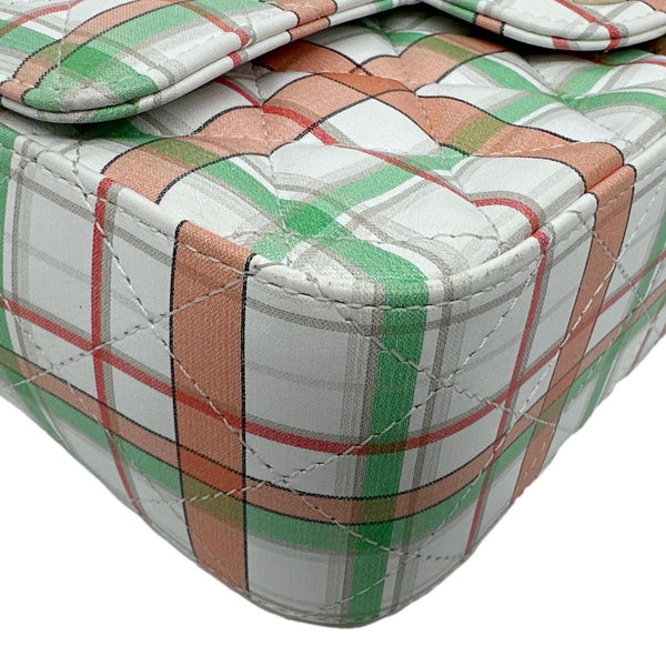 CHANEL Classic Rectangular Flap Mini Leather Crossbody Bag White