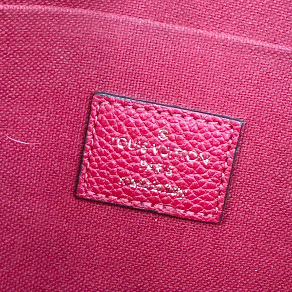 LOUIS VUITTON Felicie Pochette Monogram Empreinte Crossbody Bag Red