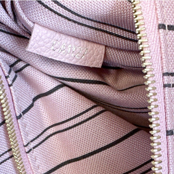 LOUIS VUITTON Sorbonne Monogram Empreinte Leather Backpack Pink