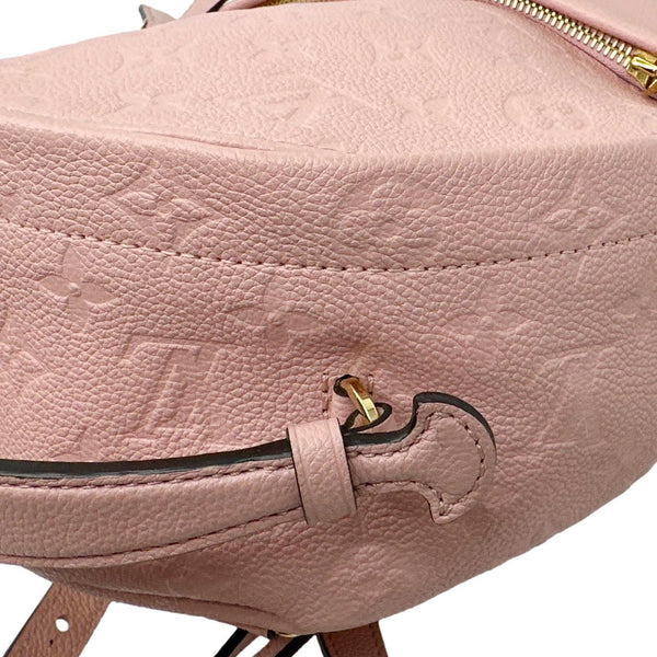 LOUIS VUITTON Sorbonne Monogram Empreinte Leather Backpack Pink