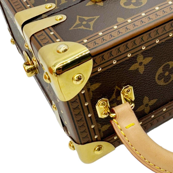 LOUIS VUITTON Camera Box Monogram Canvas Shoulder Bag Brown