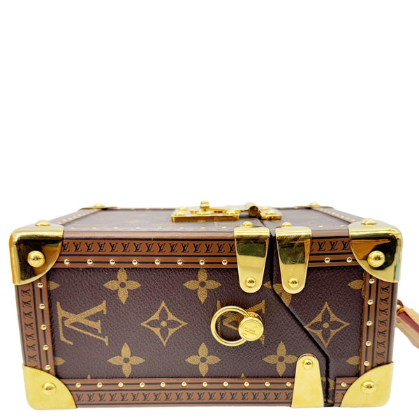 LOUIS VUITTON Camera Box Monogram Canvas Shoulder Bag Brown