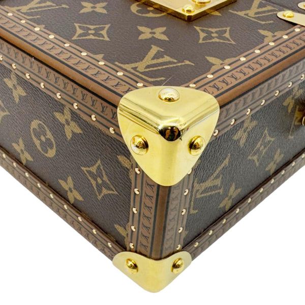 LOUIS VUITTON Camera Box Monogram Canvas Shoulder Bag Brown