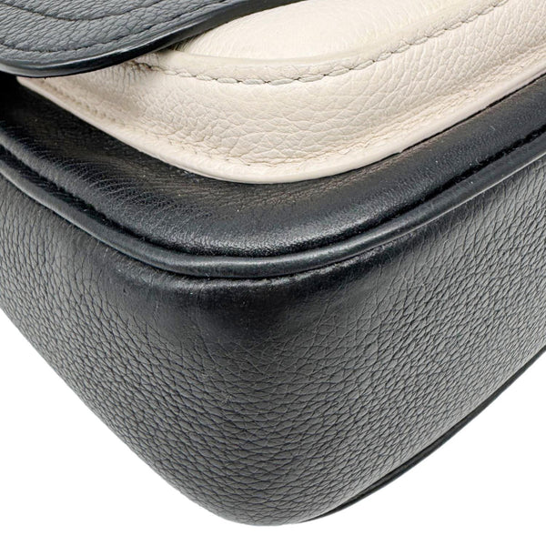 LOUIS VUITTON Lockme Tender Calfskin Leather Shoulder Bag Black