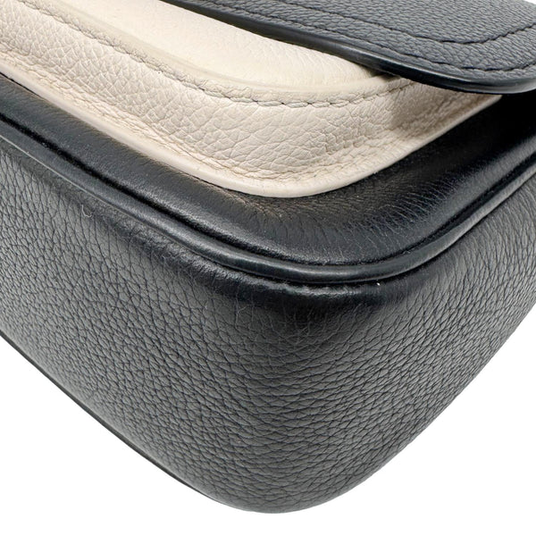 LOUIS VUITTON Lockme Tender Calfskin Leather Shoulder Bag Black