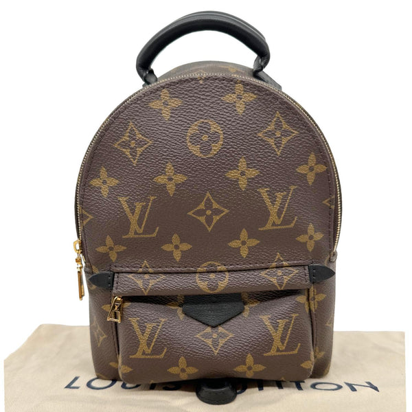 LOUIS VUITTON Palm Spring Mini Monogram Canvas Backpack Brown