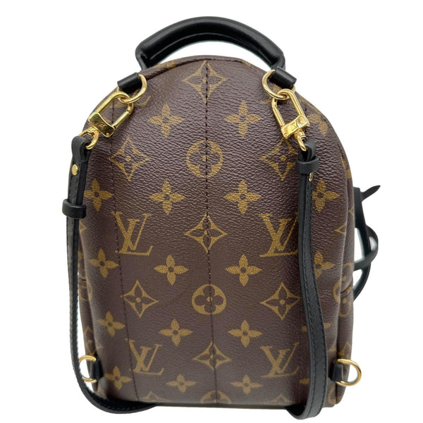 LOUIS VUITTON Palm Spring Mini Monogram Canvas Backpack Brown