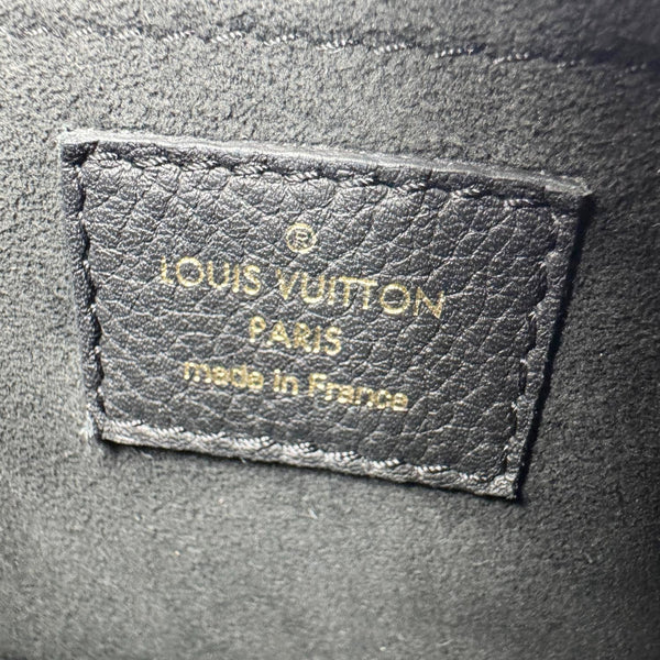 LOUIS VUITTON Lockme Tender Calfskin Leather Shoulder Bag Black