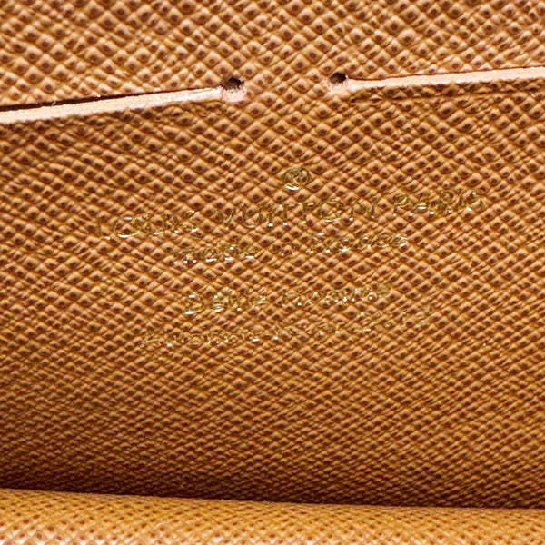 LOUIS VUITTON S Lock Monogram Canvas Belt Pouch Brown