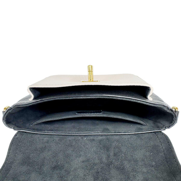 LOUIS VUITTON Lockme Tender Calfskin Leather Shoulder Bag Black