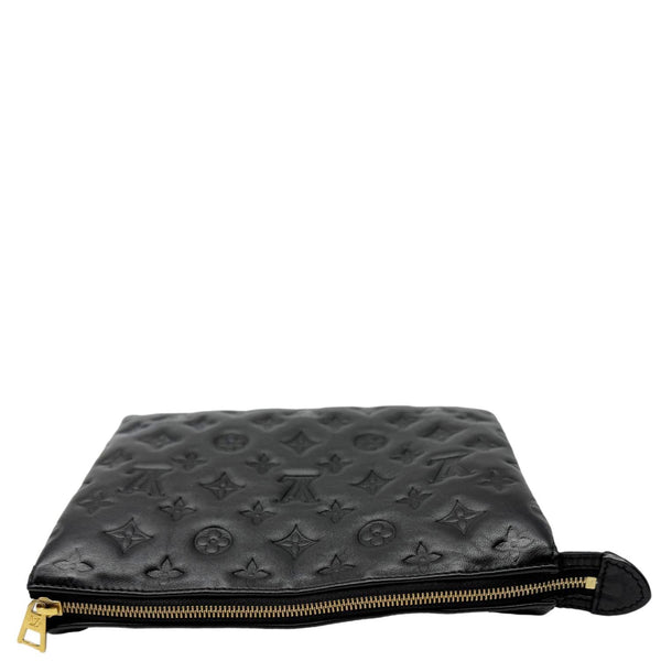 LOUIS VUITTON Coussin PM Monogram Embossed Leather Shoulder Bag Black