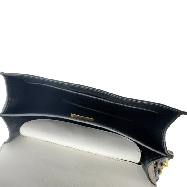 PRADA Cahier City Large Calf Saffiano Leather Shoulder Bag White