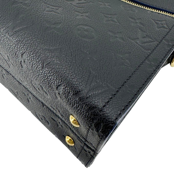 LOUIS VUITTON Sully PM Monogram Empreinte Leather Shoulder Bag Black